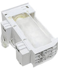 Replacement Ice Maker Assembly For W10873791 Fits W10760070 W10798411 W10847507 W11130444 W11646278 DIY Friendly Easy Install Ice Machine Kit For Refrigerator Accessories, white ABS