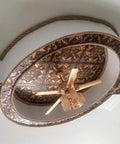 Golden Prague Antique Gold 2 By 2 Foot PVC Ceiling Tiles For Glue Up Or Lay In, decorative ceiling with fan view