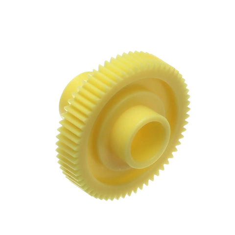 Close-up of yellow gear from GP11SET Gear Set for Portable Glass Washers 6 Drive Gears Replacement Part F Genuine OEM Quality Durable Drive Assembly