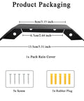All Weather Stainless Steel Doorbell Rain Cover That Bosses Up Outdoor Protection With Anti Glare Sun Shade Built Tough Against Rain And Sun Durable Weatherproof Shield dimensions and accessories