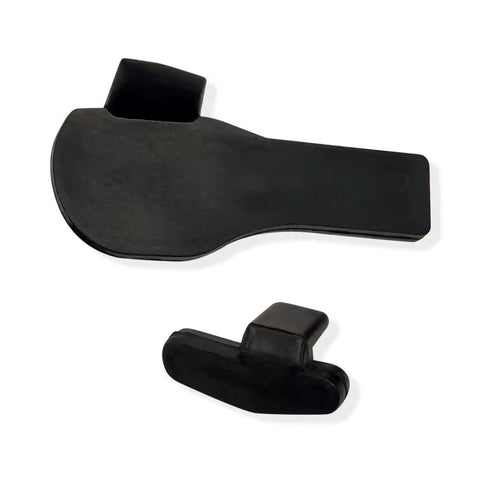 Easy Mount Duck Head Tire Change Inserts Kit Nylon Rim Guard For Tire Changer Non Slip Edge Protection shown in black