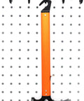 Pegboard Hooks Kit 100 Pack J Hooks Assortment Black No Split Barbs Snag Free Smooth System Protects Pegboard Holes, hammer hanging.