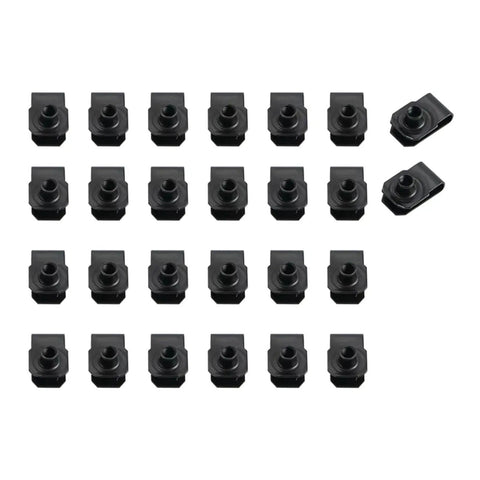 Beefed Up Motorcycle Bolt Kit And Screw Set For YZF R6 Fairing 2006 2007 Weather Resistant Stainless Steel Screws And Nuts Assortment For Bike Maintenance And Repair With Weatherproof Hardware For A Secure Snug Fit Every Time. black motorcycle fairing nut set