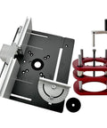 Rock Solid Manual Lifting Router System Kit Featuring A Heavy Duty Aluminum Table Insert Plate For Smooth Woodworking Engraving Slotting And Game Changer Diy Workshops with adjustable components and precision setup.
