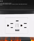 Modern Heavy 15 Amp Wall Receptacle Featuring Legit Dual Usb And Type C Power Nodes Built With Heat Shields Plus Durable Steel Frame For Dead Snappy Device Charging, white finish with dual USB ports.