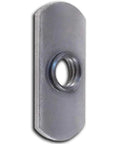 Heavy Duty Dual Tab Weld Nuts For T Slot Aluminum Extrusion 3/8-16 Low Carbon Steel Spot Weld Tabs 10 Pack close-up image showing threaded design.