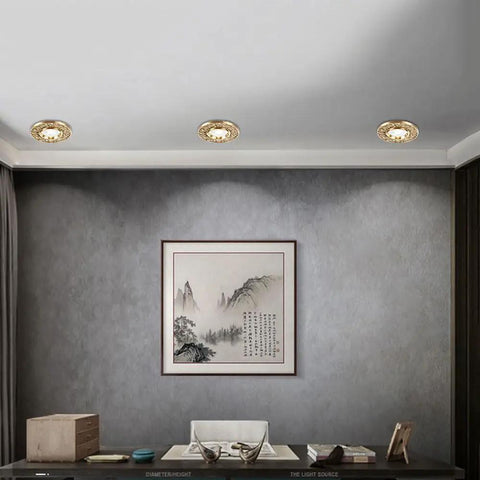 Top Shelf Pack Of 10 Led Recessed Ceiling Lights Featuring Anti Glare Gold Baffle Trim And Rock Solid Die Cast Brass Housing For Quick Cooling 12 Watt Downlights Yielding Bright 4000k Natural Light illuminating a modern office space.