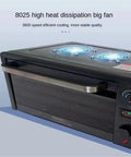 Heavy Duty No Mess Smooth Cure Uv Led Curing Lamp With 365nm 395nm 405nm Dials For Resin Crafts Circuit Board Fixing Mobile Screen Overlay Bonding Oca Oven Rig - 8025 big fan for efficient cooling.