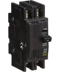 QOU240 40 Amp 2 Pole Miniature Circuit Breaker 120 And 240V AC With 10kA Interrupt Rating CSA UL IEC HACR Certified For Aluminum Or Copper Wire From AWG 14 To AWG 2, side view