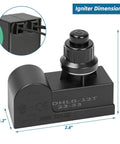 Grill Igniter Kit Replacement Parts For Charbroil Expert Grill Dyna Glo Kenmore Universal 2 Outlet Button dimensions illustration