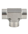 Forged 304 Stainless Steel Pipe Tee Fitting Three Way NPT Female to FNPT to NPT Female Ends Heavy Duty