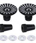 Umbrella Style Transmitter Gimbal Sticks Ends Upgrade For Remote Controllers M3 Thread CNC Machined Black Anodized For Pinch Or Thumb Flyers