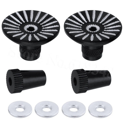Umbrella Style Transmitter Gimbal Sticks Ends Upgrade For Remote Controllers M3 Thread CNC Machined Black Anodized For Pinch Or Thumb Flyers