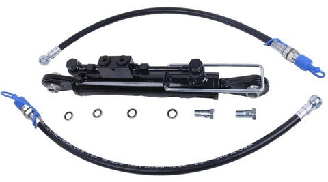 Heavy Duty Hydraulic Top Link Cat One To One With Locking Block For Tractors And Excavators Extended Range From Eighteen To Twenty Six Inches Bore From About One Point Nine Six To Two Point Four Eight Inches Includes Two Hoses And Two Way Check Valve