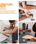 Collage showing use of 10Pcs Zinc Alloy Cabinet Shelf Pins with Flush Screws and Tarnish Resistant Finish in DIY Furniture Projects