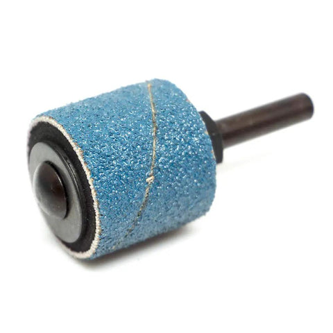 Hardcore 1X1 Inch Zirconia Spiral Sanding Bands Rotary Sander Attachment For Drill And Die Grinder Rust Removal 36 Grit close-up