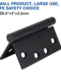 Exterior Door Hinges 4x4 Heavy Duty 3.3mm Thick Square Plain Bearing Oil Rubbed Bronze for front doors with safety choice text