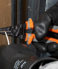 Insulated Kurve Wire Stripper Cutter 11055RINS 1000V Rated Tool For Cutting And Stripping 10-18 Solid And 12-20 Stranded AWG in use