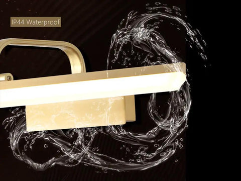Dope Antique Brass Arc Arm Wall Sconce With Long Acrylic Linear Picture Light In Gold Gallery Artwork Adjustable Warm Light 50 CM Length 180 Degree Rotatable Hinge Modern Vanity Lighting For Hallway Or Living Room