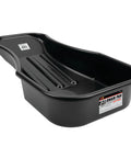 Heavy Duty 2.8 Quart Oil Drain Pan With Splash Guard And Tapered Spout For Lawn Equipment And Motorcycles Low Profile Design
