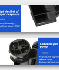 Top Shelf Heavy Duty Dual Tone Electric Air Horn With Badass 150db Thunder Blast 12v Direct Connect Wiring Harness close-up view of snail valve pump.