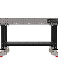 Heavy Duty Rolling Welding Fixture Table 60 X 36 Inch with steel grid top and non-marking caster wheels for shop fabrication.
