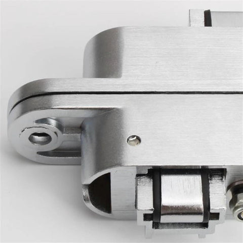 Close-up of 2Pcs 180 Degree Concealed Cross Door Hinges Zinc Alloy Invisible Hinge For Gate Door Cupboard Furniture Hardware Set Left 95x23