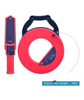 Pro Level Wall Scanner And Stud Finder Sniffs Out Pvc Iron Pipe Blockages Up To Fifty Centimeters Deep, red diagnostic unit with 30m signal line.