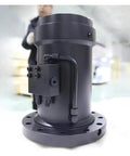 Heavy Duty Helical Slewing Cylinder Rotary Actuator Built Tough As Nails For Butter Smooth Rotation Plug And Play Vehicle Mount Setup No Sweat Install Top Shelf Reliability Guaranteed, close-up view highlighting hydraulic connections.