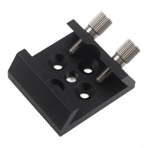 Heavy Duty Aluminum Dovetail Base For Telescope Finder Mounts With Red And Black Bracket And Thumbscrew Locks, rust resistant