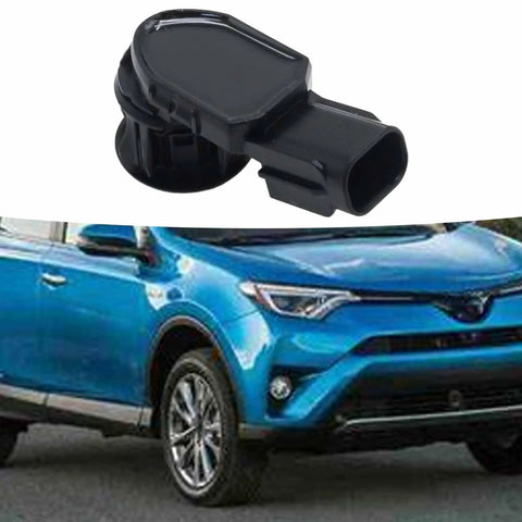 Toyota RAV4 2014 To 2018, Tacoma 2015 To 2022, And Tundra 2014 To 2021 Reverse Backup Parking Sensor Replacement Kit With 89341-0C010 And 89341-0C020, Plug And Play, Easy Install, High Precision Rear Park Assist Sensors, black ABS sensor