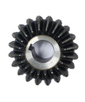 Top view of Beefy Heavy Duty Steel Pinion Gear Set 2 Module 15 Tooth Bevel Gear With Keyway 1 to 1 For 90 Degree Power Transmission In 45 Steel