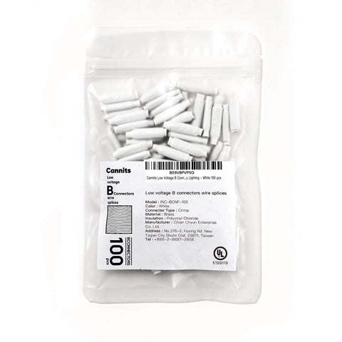 Indoor Low Voltage Butt Splice Connectors Kit 1000 Pcs in clear packaging