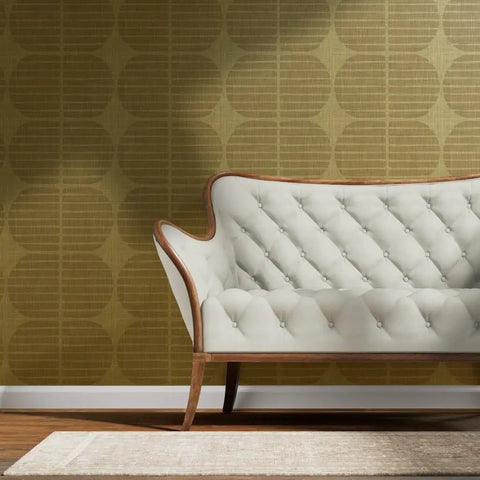 High End Geometric Stripe Gold Metallic Wallpaper For Walls Super Sleek Fibrous Finish Paste The Wall Easy Decor For Modern Homes with elegant sofa.