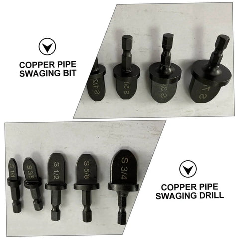 Six Piece Pro Grade Bearing Tube Expander Kit For Air Conditioning Copper Tubing And Portable Flaring Tool HVAC Swaging Set