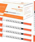 1 Ml Disposable Syringe With 31G Five Sixteenth Inch Needle Eight Millimeter, 30 Pack Individually Wrapped, Pro Grade Lab Syringe For Precise Dose Calibration And Safe Medical Use, boxed set