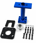 Pro Grade Wheel Bearing Removal Tool Rear Axle Puller Installer Kit With Abs Tone Ring Fits 1995 2020 Toyota Tacoma Tundra 4Runner Hilux 100mm To 140mm 4 Bolt Circle Blue Beast Mode Garage To Knock Out Jobs Fast No Stress At All blue steel kit with bolts and plates