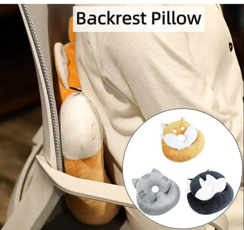 Desk Nap Pillow For Office And Travel With Breathable Hole Face Down Napping Cushion Cartoon Animal Headrest on chair