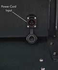 Power cord input connection on the back of the Eighty Inch Led Poster Display With Dope Slick Visuals And Solid Built In Speakers.