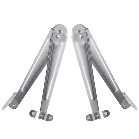 Two Pack Lid Support Hinge For Cupboards And Desk Drop Fronts Heavy Duty 10.2 Inch Iron Folding Stay With Stop Silent Smooth Lift Lid Hinge