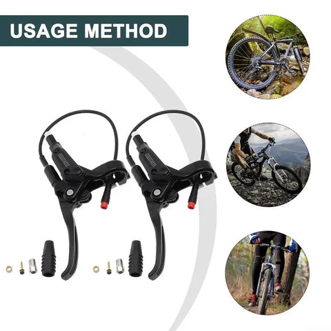 Waterproof E Bike Brake Lever And Grips Set With Power Off Cutoff For E Bike And E Scooter with all-weather usage guide