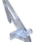Top Rated Cabinet Shelf Support Clips With Sweet Pinch Locking Action For No Sweat Furniture Setup And Smooth Closet Organization Clear Plastic Replacement Hardware side angle view