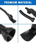 Components of Miter Saw Dust Collection Upgrade Kit For DWS709 DW718 DWS779 DWS780 DWS782 DHS790 showing hose and fittings