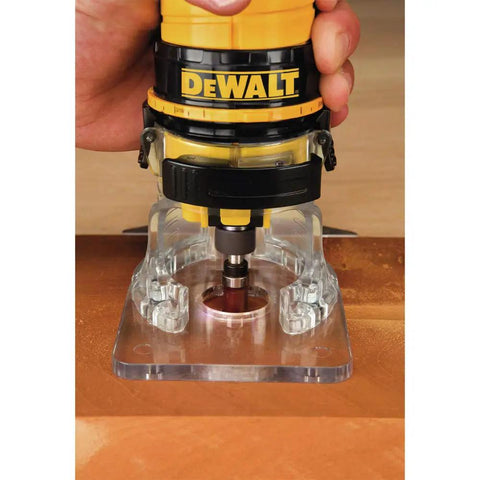 Beast 4.5 Amp Variable Speed Laminate Trimmer With One Quarter Inch Collet in use on wooden surface