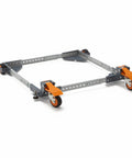 Heavy Duty Universal Mobile Tool Base With 3 Inch Non Marking Wheels, 650 Lb Capacity, adjustable frame, shown in square configuration