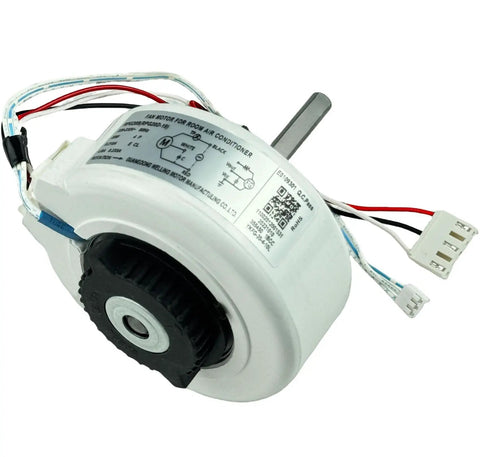 Plug And Play Indoor Air Conditioning Fan Motor For Midea Units, Brushless DC, 208-230V 60Hz 20W 0.218A, frontal view