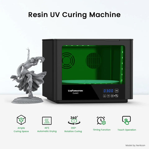 Heavy Duty 10.3 Inch Resin Curing Station With Slick Heated Drying Chamber And Pro Level Digital Timer To Rapidly Strip Away Solvent While Guaranteeing Crack Free Uv Hardening For Your Go To Post Workflow