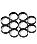 GT2 Timing Belt 250mm Long 125 Teeth 2mm Pitch 6mm Wide Closed Loop Synchronous Belt Workhorse For 3D Printers And CNC Machines With Durable Fiber Reinforced Rubber pack of 10, arranged on white background