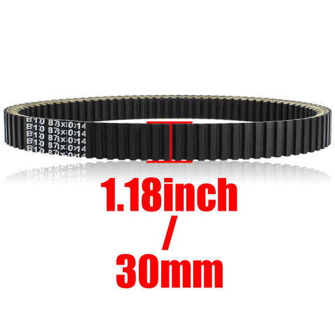 Heavy Duty Drive Belt for Yamaha Grizzly Kodiak Rhino Wolverine ATVs 400 450 YFM400 YFM450 YXR450 Fits 3C2-17641-00-00 5GH-17641-00-00 5GH-17641-10-00 5GH-17641-11-00 Replacement, 873mm x 30mm