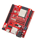 MicroPython Inventor Kit With RP2350 IoT RedBoard For Makers 5 Guided Projects And 16 Circuits With OLED Display Motors Sensors Robot Build And A Solderless STEM Kit For Hands On Learning red RP2350 board with USB, headers, and microSD slot